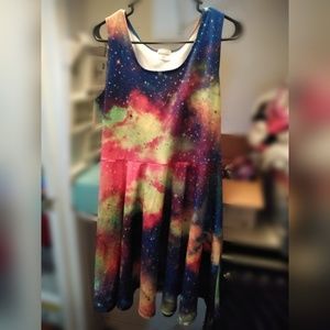 CowCow Galaxy Space Plus Size Dress